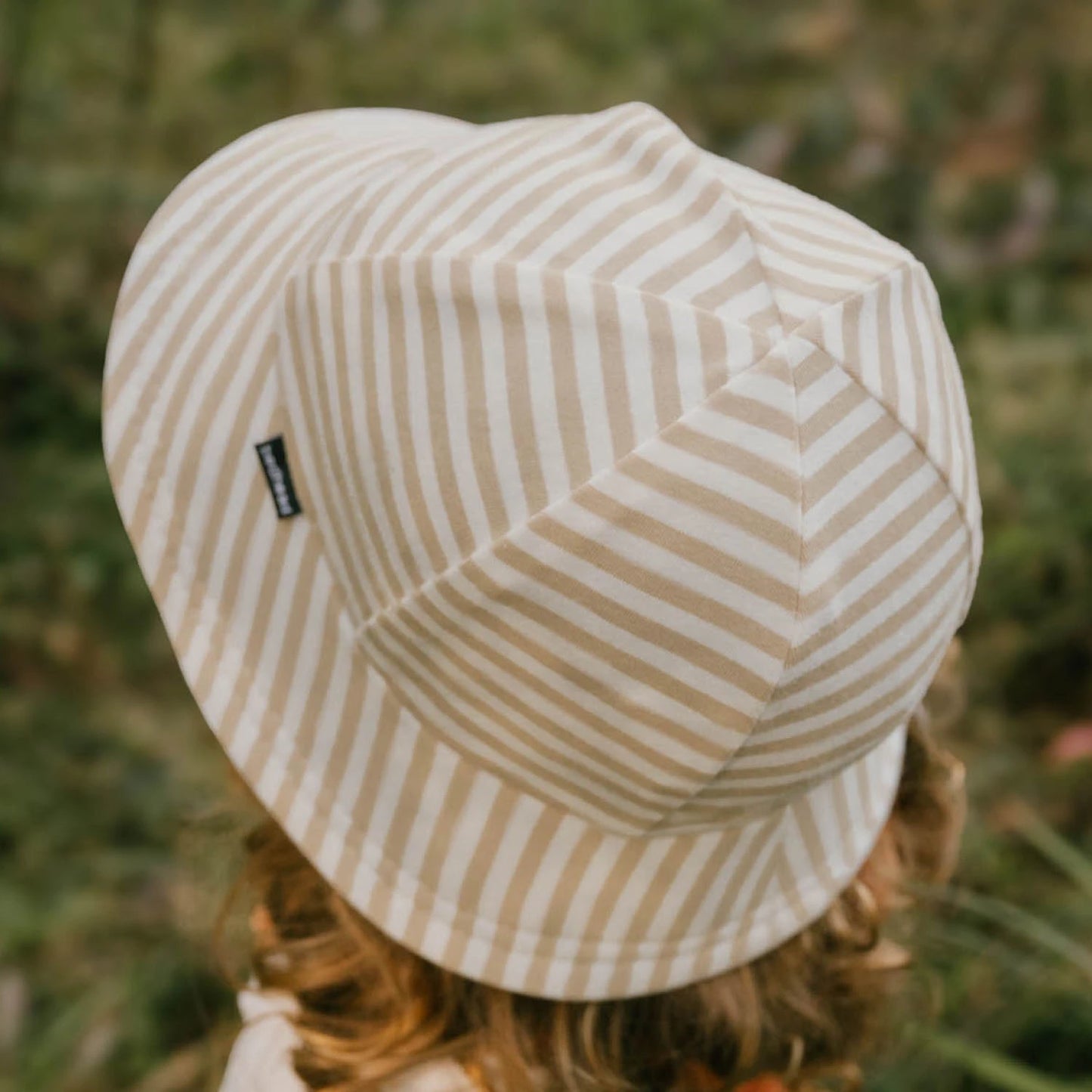Toddler Bucket Sun Hat - Natural Stripe
