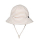 Toddler Bucket Sun Hat - Natural Stripe