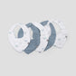 Muslin Bibs 5PK - Retro Blue