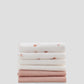 Muslin Washers 6Pk - Dusty Rose