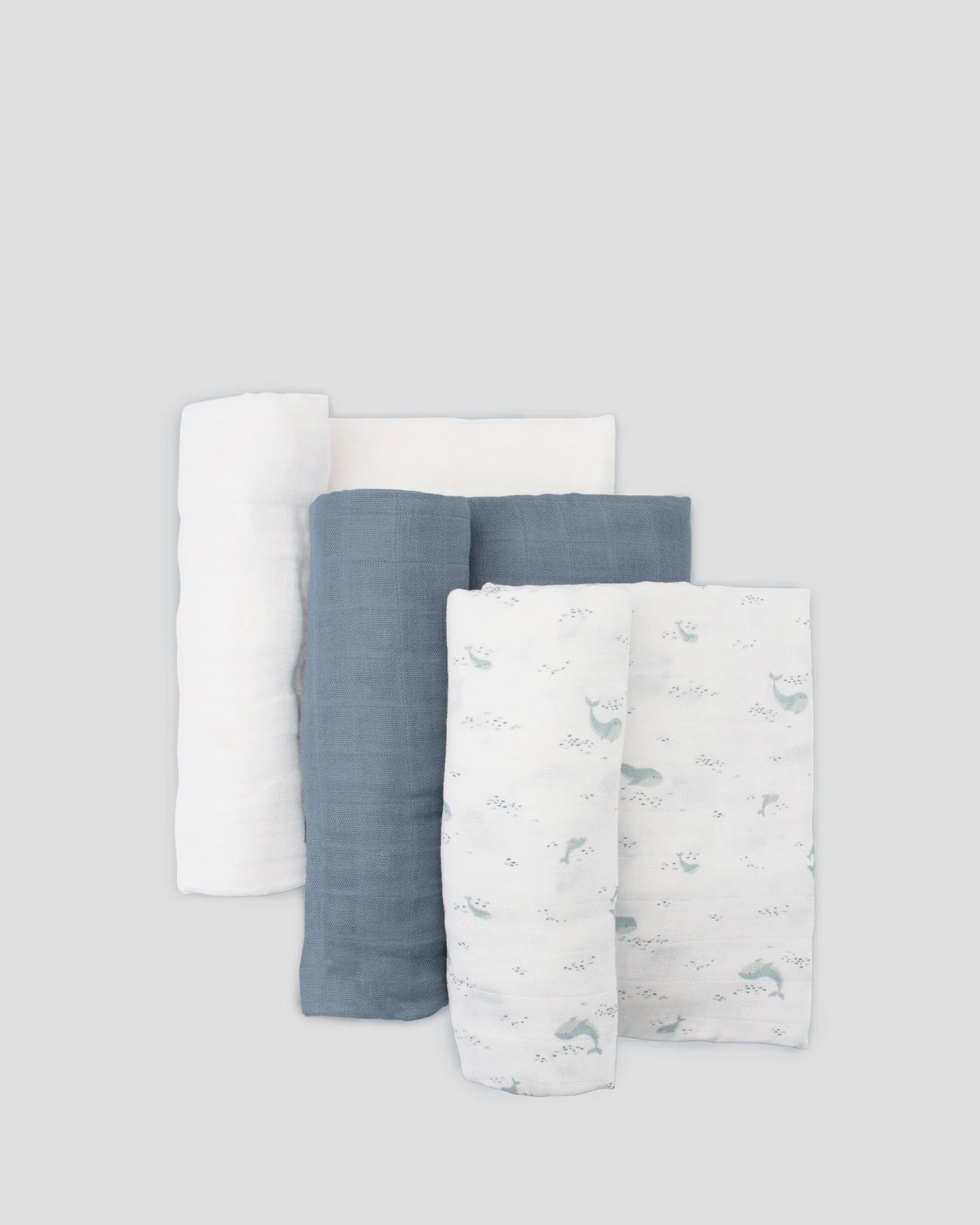 Muslin Wraps 3 Pack - Retro Blue