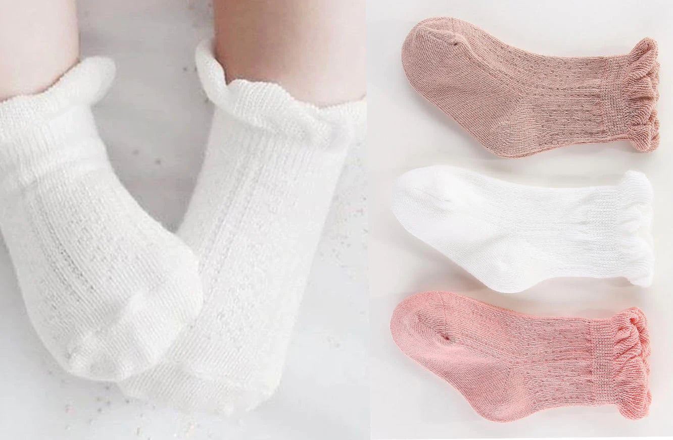 Frilly Crew Socks - Mist