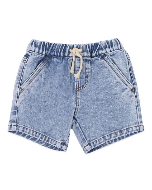 Acid Wash Shorts - Light Denim