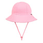 Girls Ponytail Bucket Hat - Baby Pink