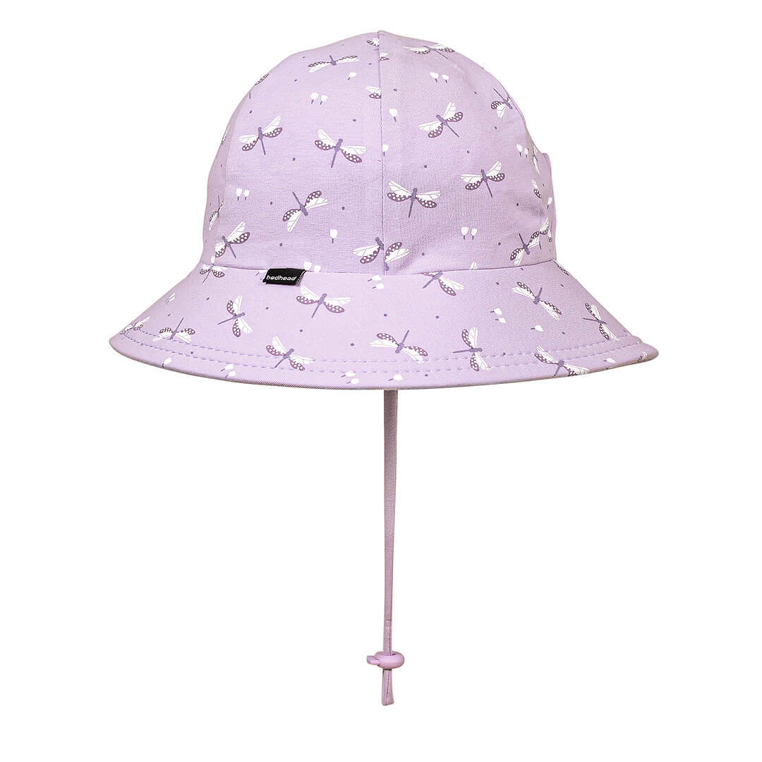 Girls Ponytail Bucket Hat - Dragonfly