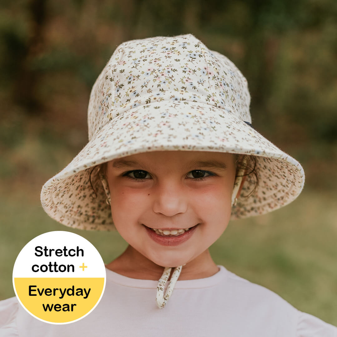 Girls Ponytail Bucket Hat - Charlotte