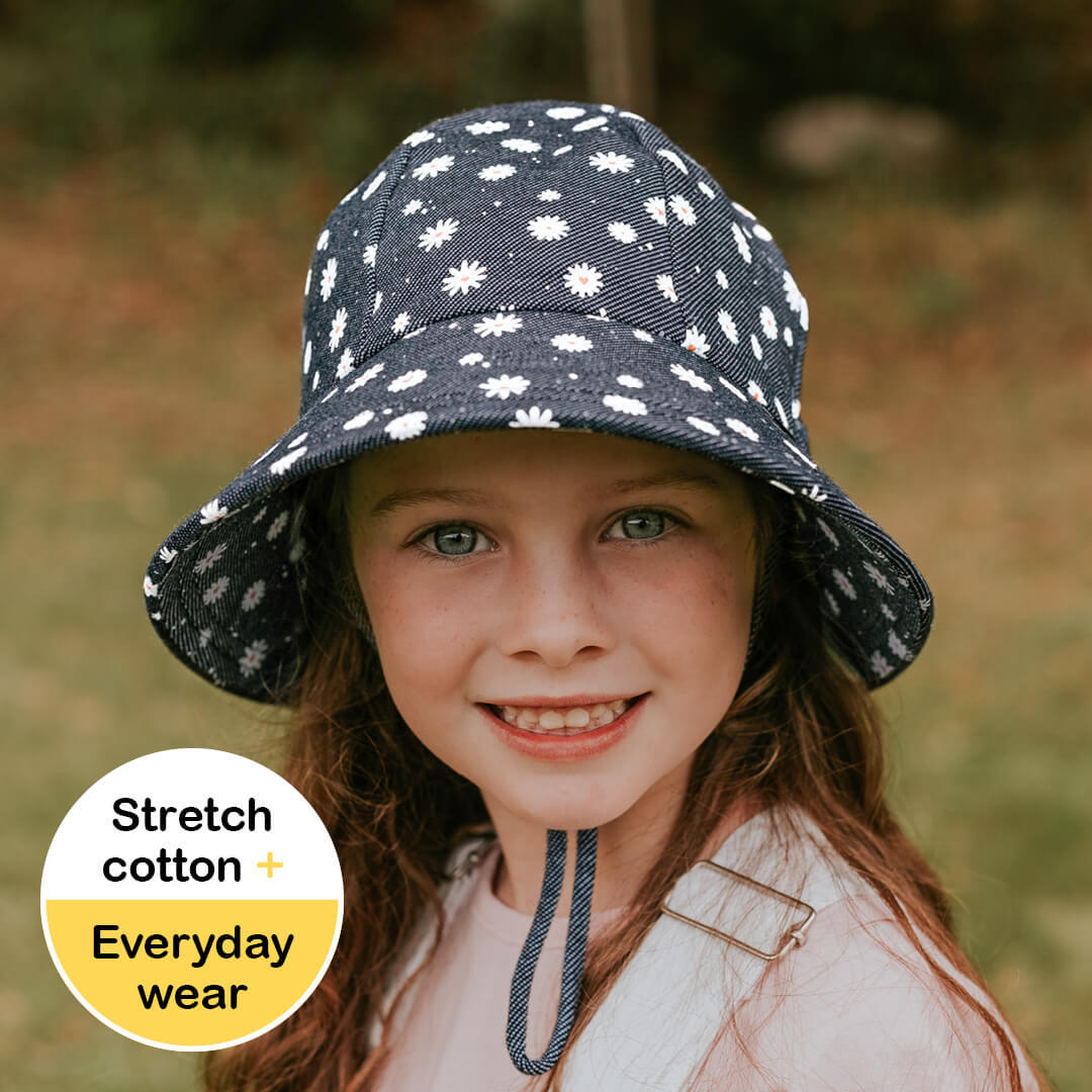 Girls Ponytail Bucket Hat - Dani