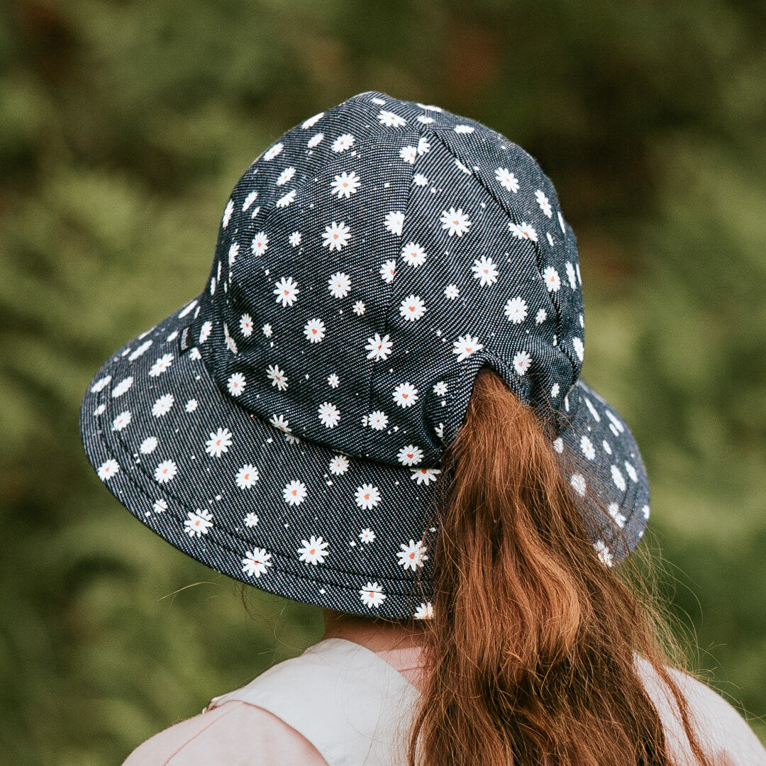 Girls Ponytail Bucket Hat - Dani