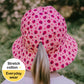 Ponytail Bucket Sun Hat - Ladybug