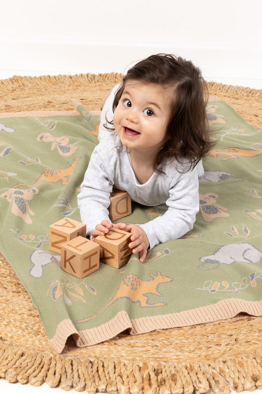 Cotton Baby Blanket - Bush Babies