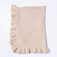 Ruffle Blanket - Biscuit