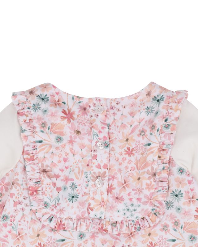 Woven L/S Romper - Fern Floral