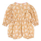 Embroidered L/S Romper - Batik Print