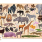 36 Animal Puzzle 100 Pce - Wild Animals