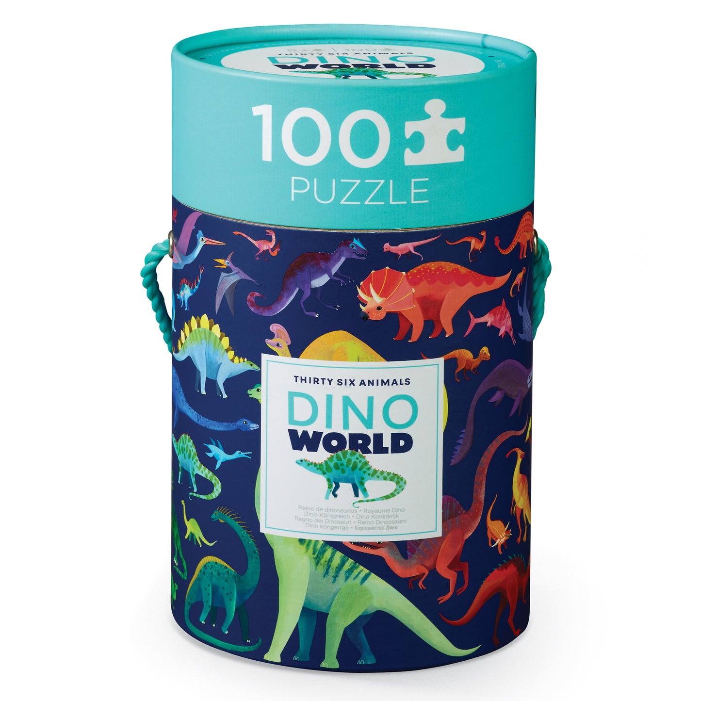 36 Animal Puzzle 100pce - Dino World