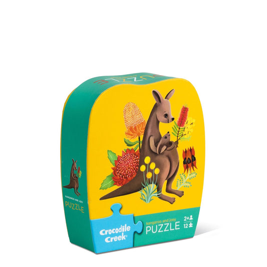 Mini Puzzle 12Pc - Kangaroo & Joey