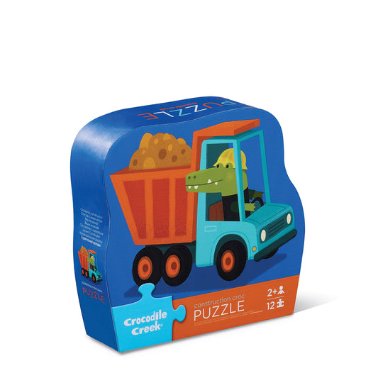 Mini Puzzle 12 pc - Construction Croc