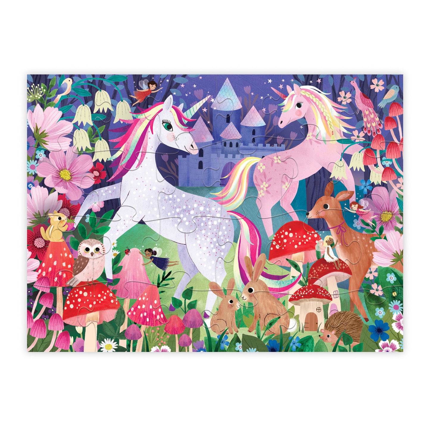 Little Building Puzzle 24pc - Unicorn Castle
