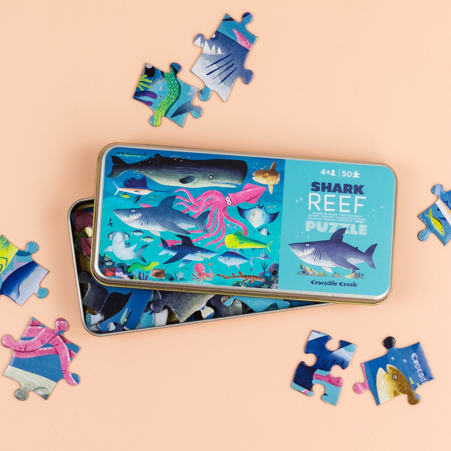 50pce Tin Puzzle - Shark Reef