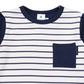 Pocket Tee - Navy Stripe