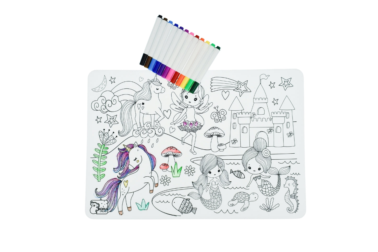 Silicone Reusable Drawing mat - Enchanted Kingdom