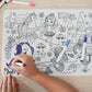 Silicone Reusable Drawing mat - Enchanted Kingdom