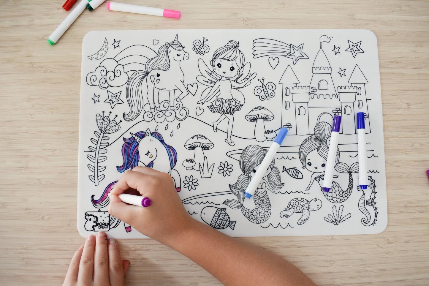 Silicone Reusable Drawing mat - Enchanted Kingdom