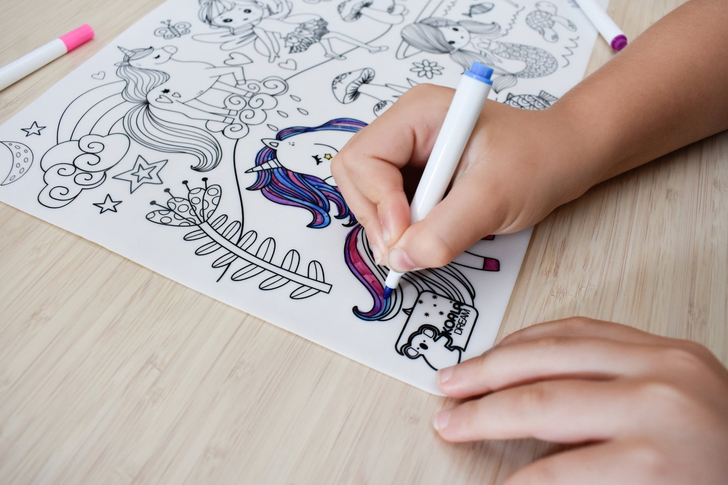 Silicone Reusable Drawing mat - Enchanted Kingdom