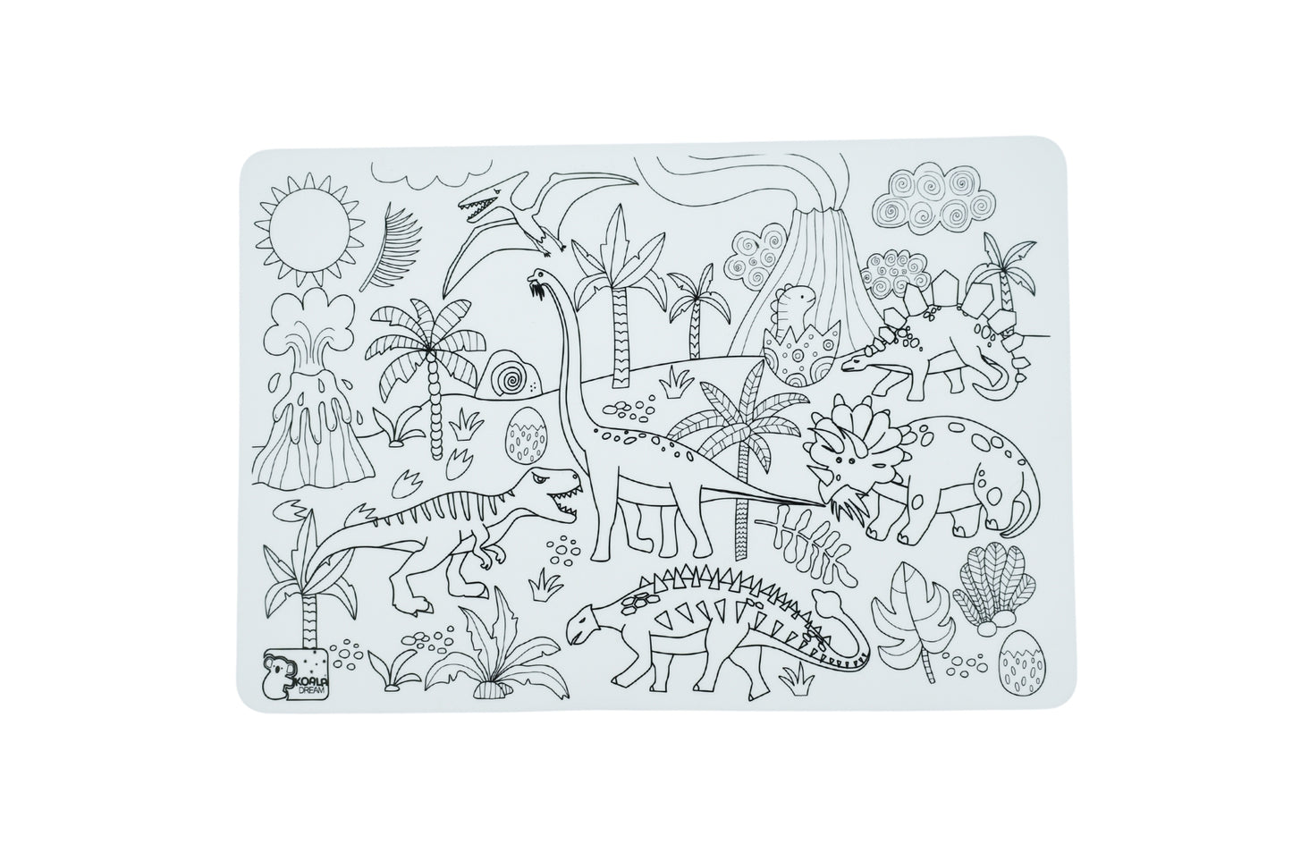 Silicone Reusable Drawing Mat - Dinosaurs