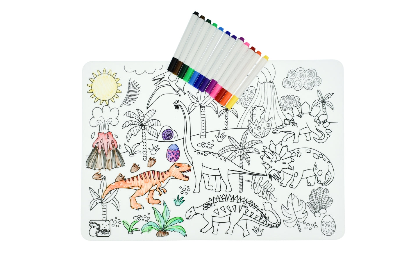 Silicone Reusable Drawing Mat - Dinosaurs