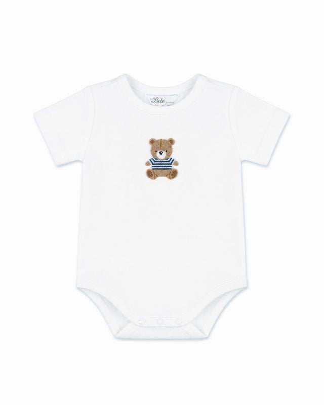 Brady Bear Bodysuit - Cloud