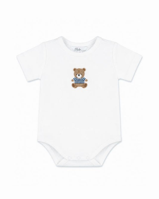 Brady Bear Bodysuit - Cloud