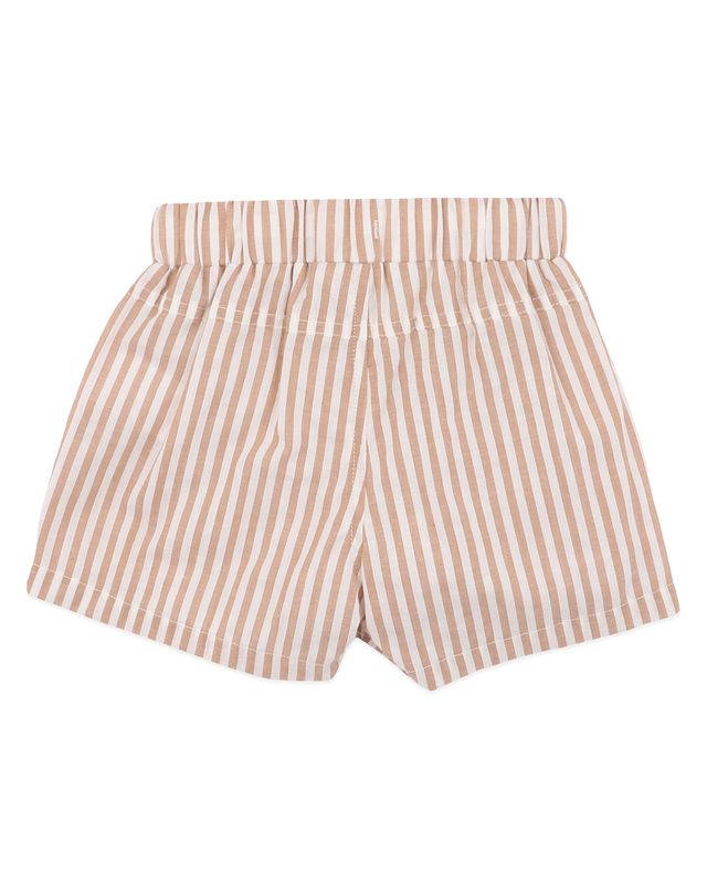 Brady Woven Shorts - Caramel Stripe