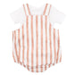 Max 2Pce Bodysuit Set - Caramel Stripe