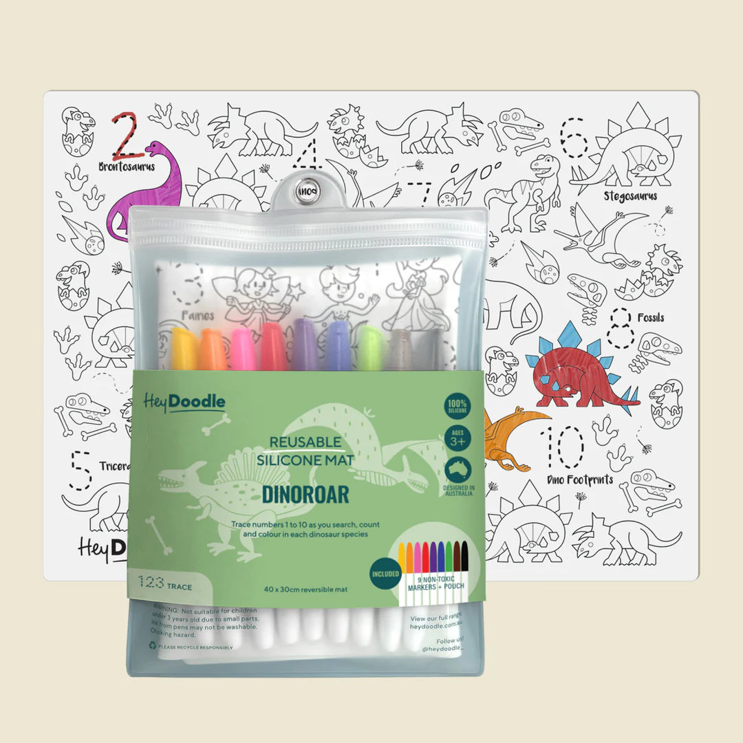 DinoRoar Classic Colouring & Doodle Mat