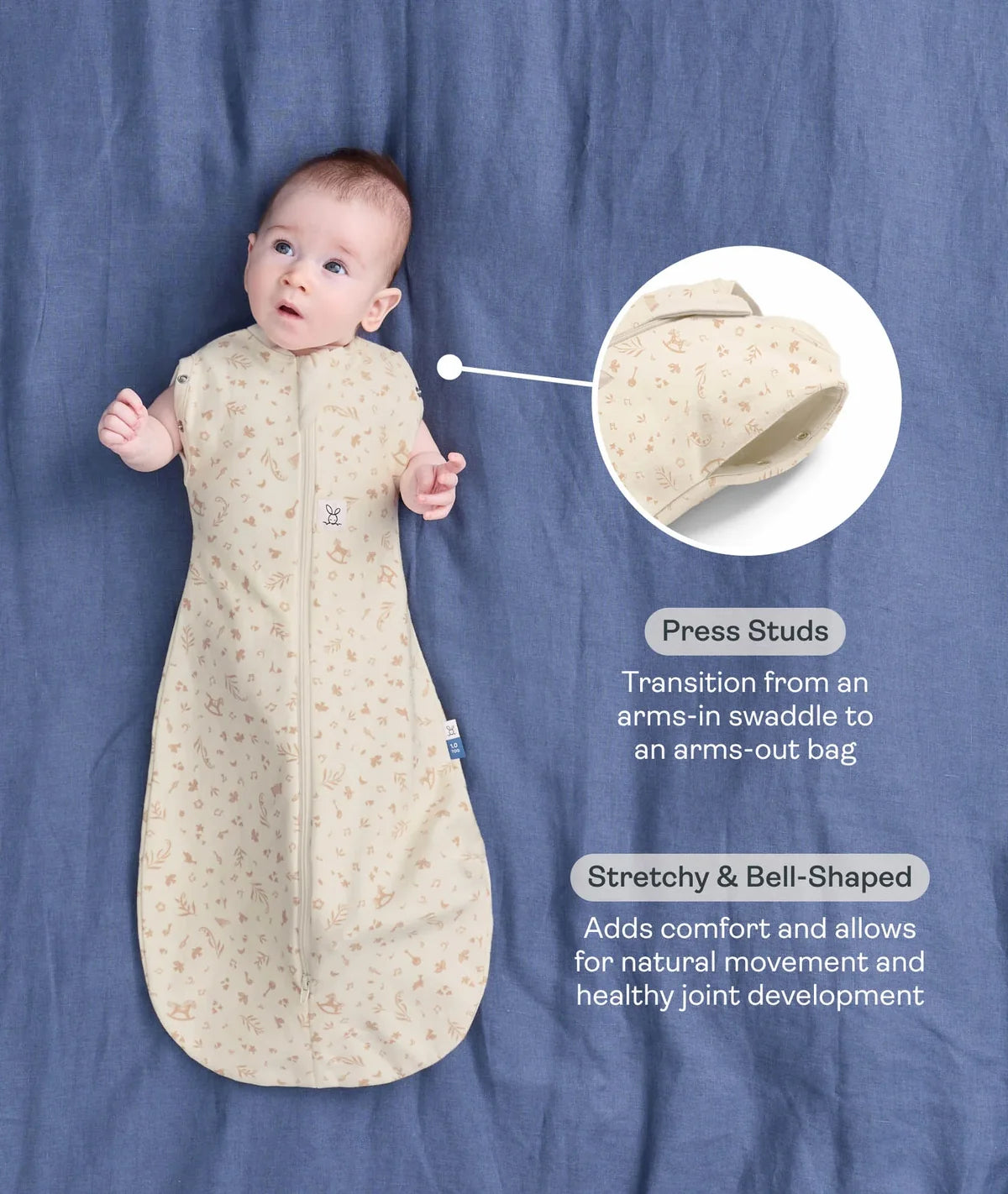 Cocoon Swaddle Bag 1.0 TOG - Lullaby