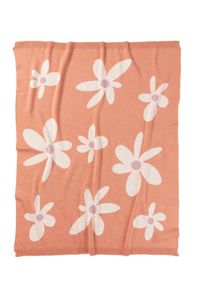 Cotton Baby Blanket - Daisy