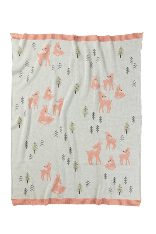 Cotton Baby Blanket - Delilah Deer
