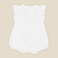 3D Floral Emb Romper - Ivory