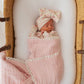 Gauze Lace Blanket -  Baby Pink