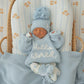 'Hello World' Chunky Knit Jumper - Sky Blue