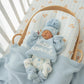 'Hello World' Chunky Knit Jumper - Sky Blue