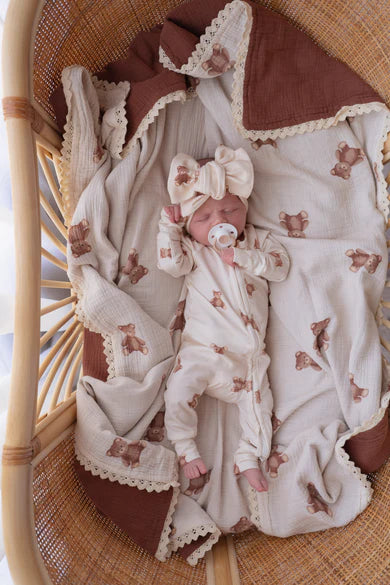 Zip Romper - Teddies