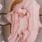 Gauze Lace Blanket -  Baby Pink