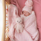 Gauze Lace Blanket -  Baby Pink