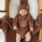 Heirloom Knit Blanket - Chocolate