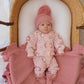 Knitted Pom Beanie - Strawberry