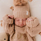 Knitted Pom Beanie - Teddy