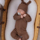 Essential Zip Romper - Chocolate