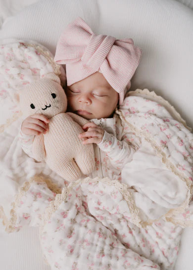 Gauze Lace Blanket - Paisley Peony